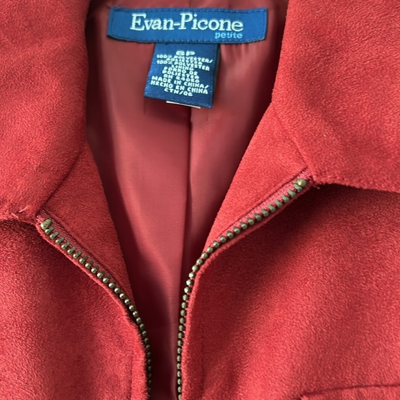 Blazer/Jacket in red (velour) - Picture 2 of 5